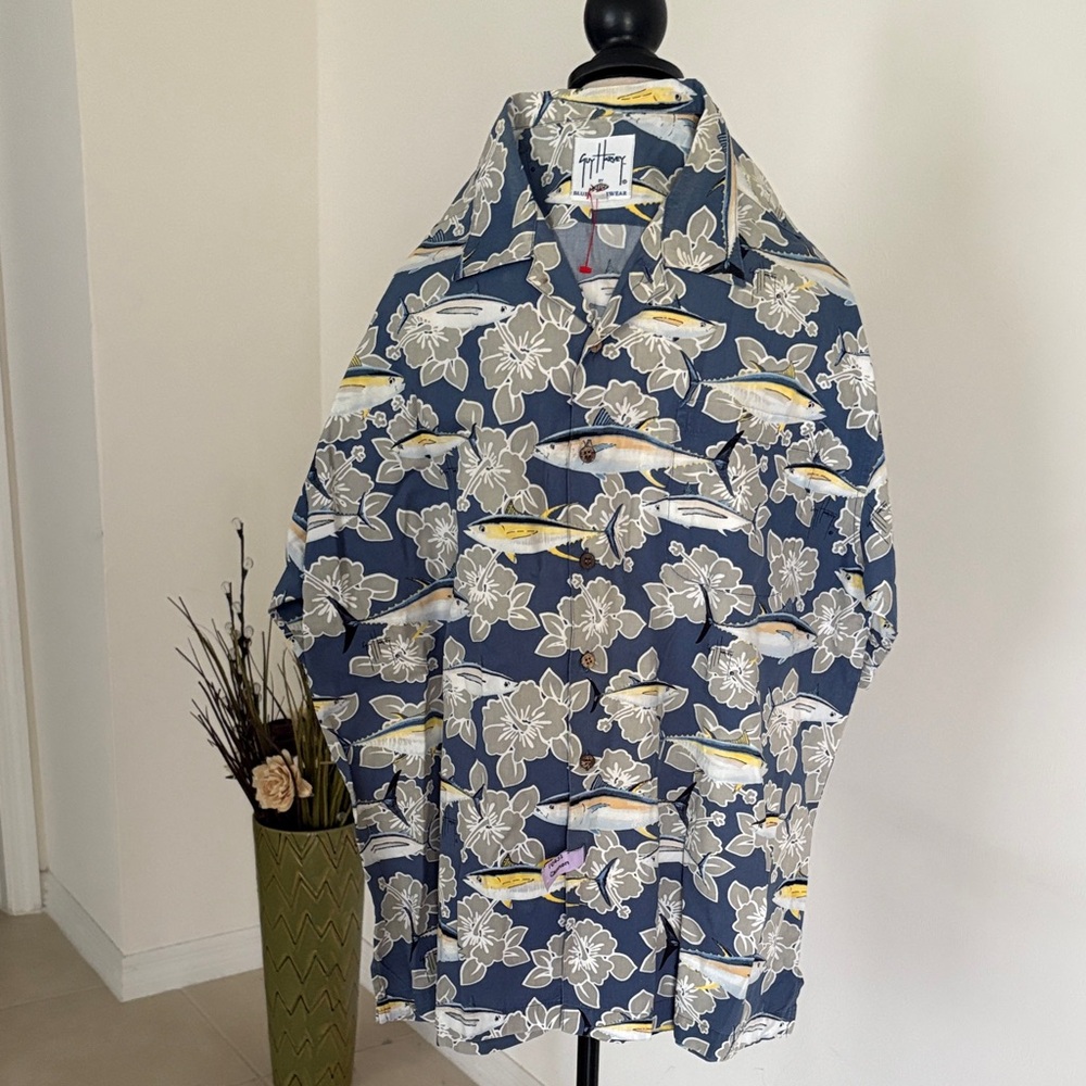 Guy Harvey large fish print shirt 930